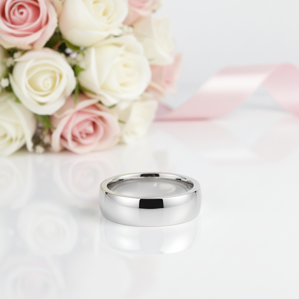 Classic Plain Wedding Band-Black Diamonds New York