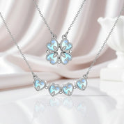 Clover-Heart Change Necklace-Black Diamonds New York