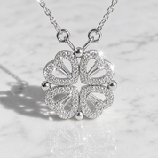 Clover-Heart Change Necklace-Black Diamonds New York