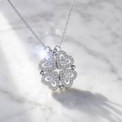 Clover-Heart Change Necklace-Black Diamonds New York