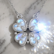 Clover-Heart Change Necklace-Black Diamonds New York