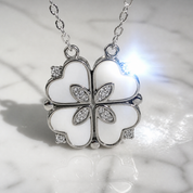 Clover-Heart Change Necklace-Black Diamonds New York