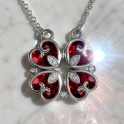 Clover-Heart Change Necklace-Black Diamonds New York