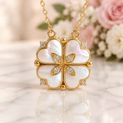 Clover-Heart Change Necklace-Black Diamonds New York