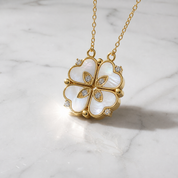 Clover-Heart Change Necklace-Black Diamonds New York