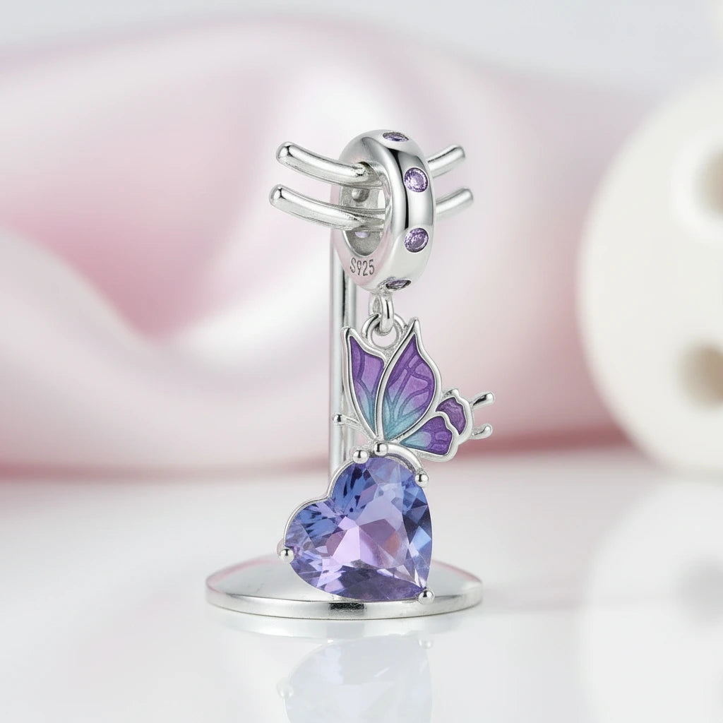 Colorful Butterfly Pendant with Diamond Option-Black Diamonds New York