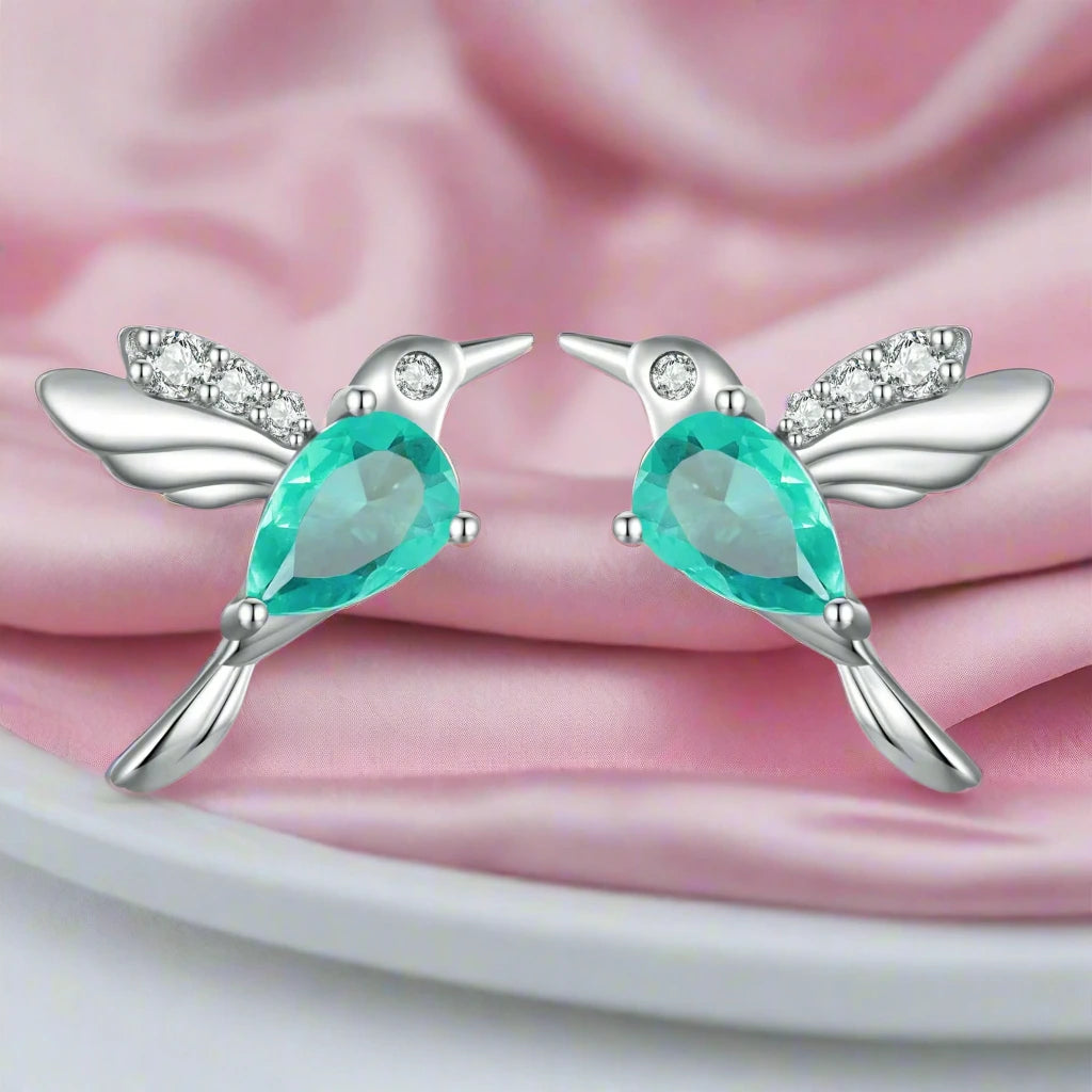 Colorful Diamond Butterfly Stud Earrings-Black Diamonds New York