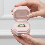 Colorful Enamel Eternity Ring-Black Diamonds New York