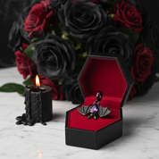 Cool Black Bat Charm-Black Diamonds New York