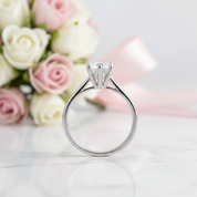 Classic 1.0 Ct Round Diamond Option Engagement Ring-Black Diamonds New York