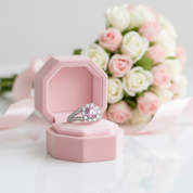 1.25 Ct Diamond Option Art Deco Vintage Option Engagement Ring-Black Diamonds New York