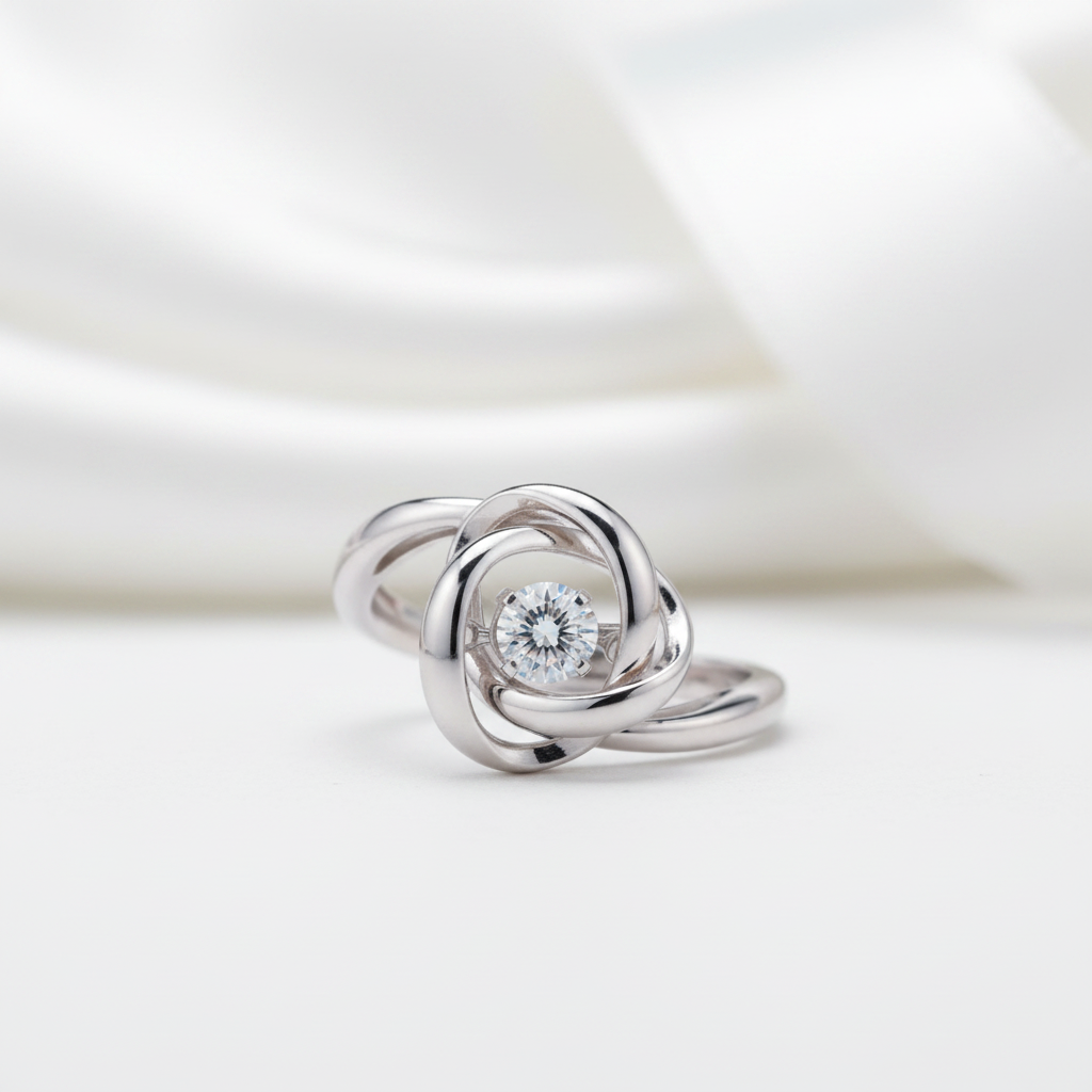 Woven Design Dancing Diamond Option Ring-Black Diamonds New York