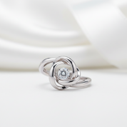 Woven Design Dancing Diamond Option Ring-Black Diamonds New York