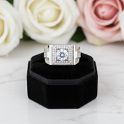 1.0 Ct Round Diamond Men's Wedding Ring-Black Diamonds New York