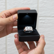 1.0 Ct Round Diamond Option Men's Wedding Ring-Black Diamonds New York