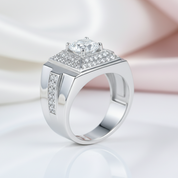 1.0 Ct Round Diamond Option Men's Wedding Ring-Black Diamonds New York