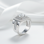 1.0 Ct Round Diamond Option Men's Wedding Ring-Black Diamonds New York