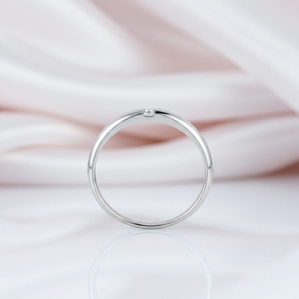 Men's Silver Ring with Three Princess-Cut Diamond Option-Black Diamonds New York