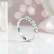Seven Diamonds Half Eternity Band-Black Diamonds New York