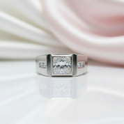 Round Diamond Luxury Noble Engagement Ring for Men-Black Diamonds New York