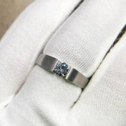 (can't edit) Created Diamond Option Ring Simple Design-Black Diamonds New York