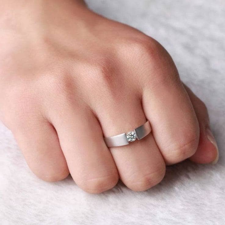 (can't edit) Created Diamond Option Ring Simple Design-Black Diamonds New York