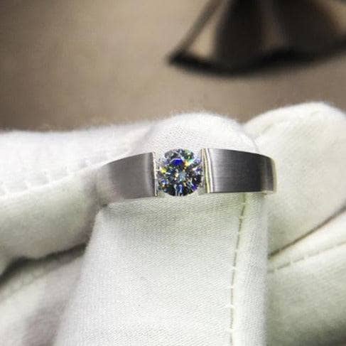 (can't edit) Created Diamond Option Ring Simple Design-Black Diamonds New York