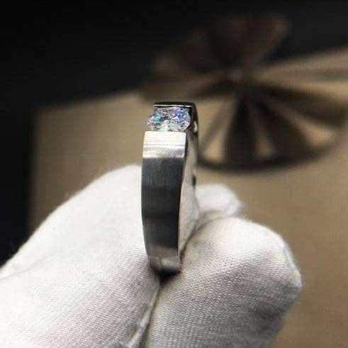 (can't edit) Created Diamond Option Ring Simple Design-Black Diamonds New York