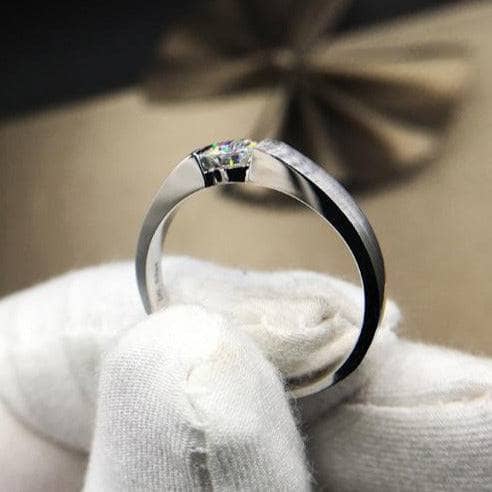(can't edit) Created Diamond Option Ring Simple Design-Black Diamonds New York