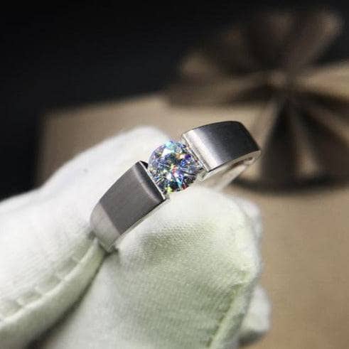 (can't edit) Created Diamond Option Ring Simple Design-Black Diamonds New York