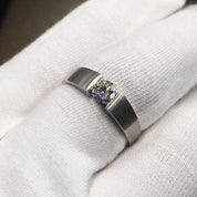 (can't edit) Created Diamond Option Ring Simple Design-Black Diamonds New York