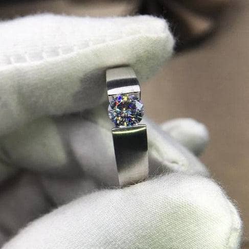 (can't edit) Created Diamond Option Ring Simple Design-Black Diamonds New York