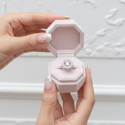 1.0 Ct Fancy Pink Diamond Option Snowflake Anniversary Ring-Black Diamonds New York