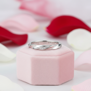 Classic Round Diamond Twisted Band-Black Diamonds New York