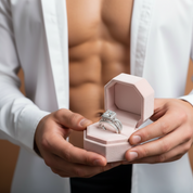 Vintage Style Princess Cut Diamond Engagement Ring Set-Black Diamonds New York