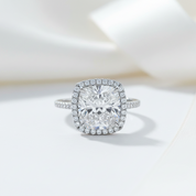 5.0 Ct Cushion-cut Diamond Option Engagement Ring-Black Diamonds New York