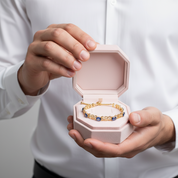 Blue Sapphire Diamond Adjustable Bolo Bracelet-Black Diamonds New York