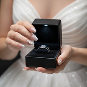 Created Sapphire Round Cut Men's Band-Black Diamonds New York
