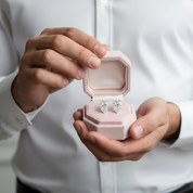 White Sapphire Pear Cut Women's Stud Earrings-Black Diamonds New York