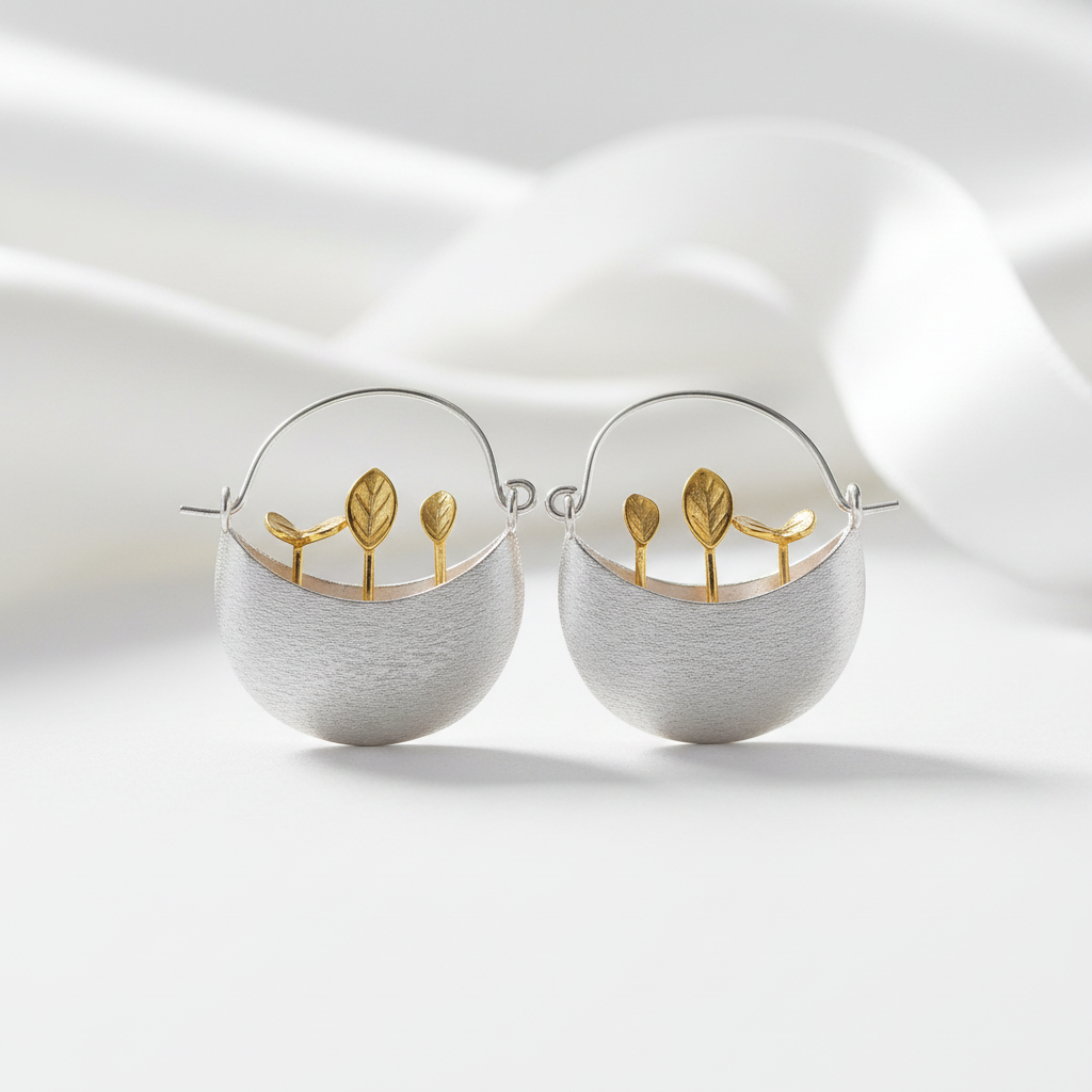 Creative Little Garden Drop Earrings-Black Diamonds New York