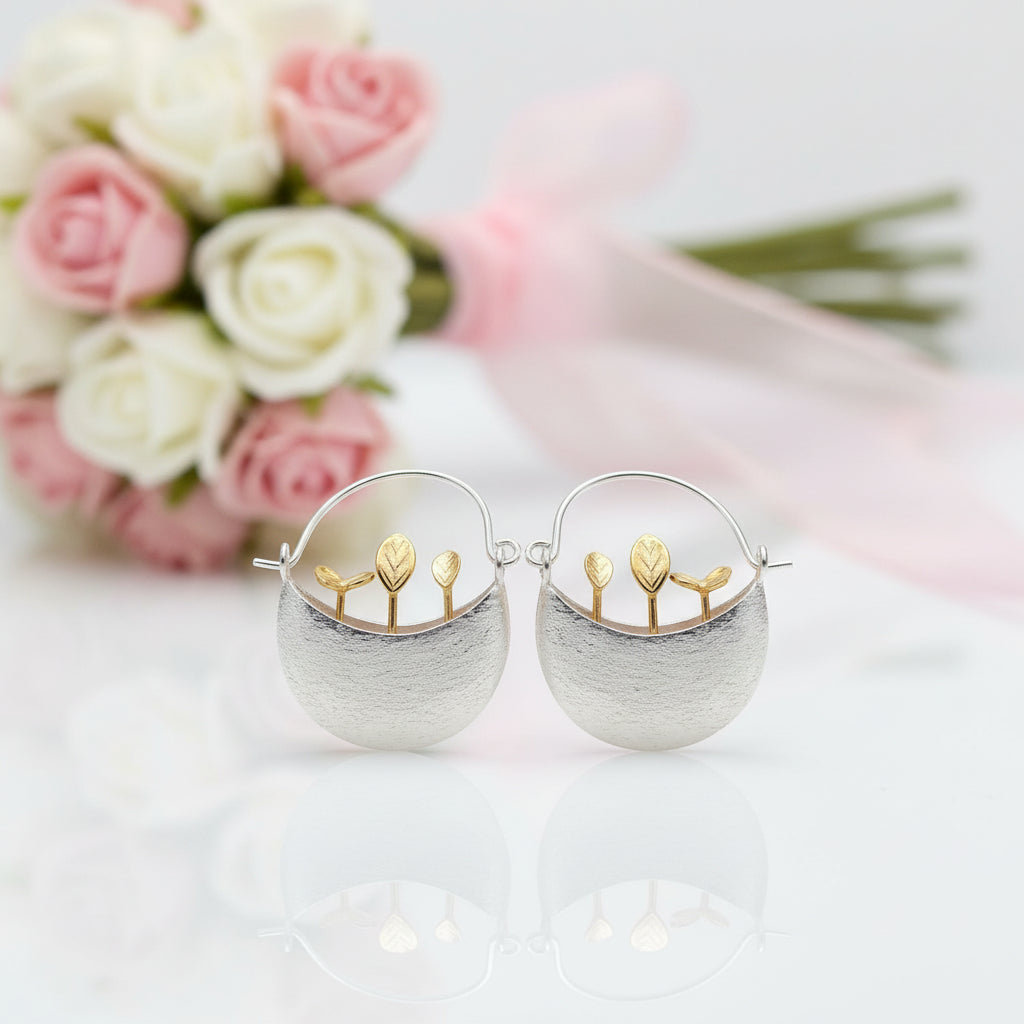 Creative Little Garden Drop Earrings-Black Diamonds New York
