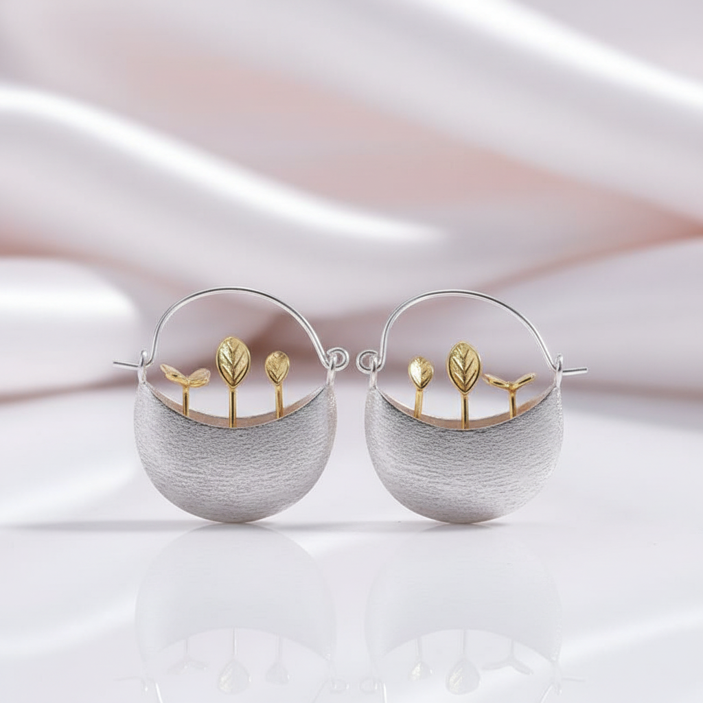 Creative Little Garden Drop Earrings-Black Diamonds New York