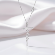 Cross Faith Diamond Chain Necklace-Black Diamonds New York