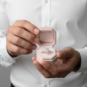 Crushed Ice Cut Sapphire Solitaire Engagement Ring-Black Diamonds New York