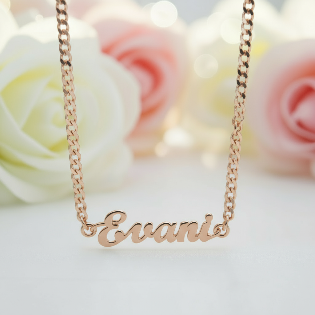 Cuban Chain Personalized Custom Name Bracelet-Black Diamonds New York