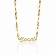 Cuban Chain Personalized Custom Name Bracelet-Black Diamonds New York