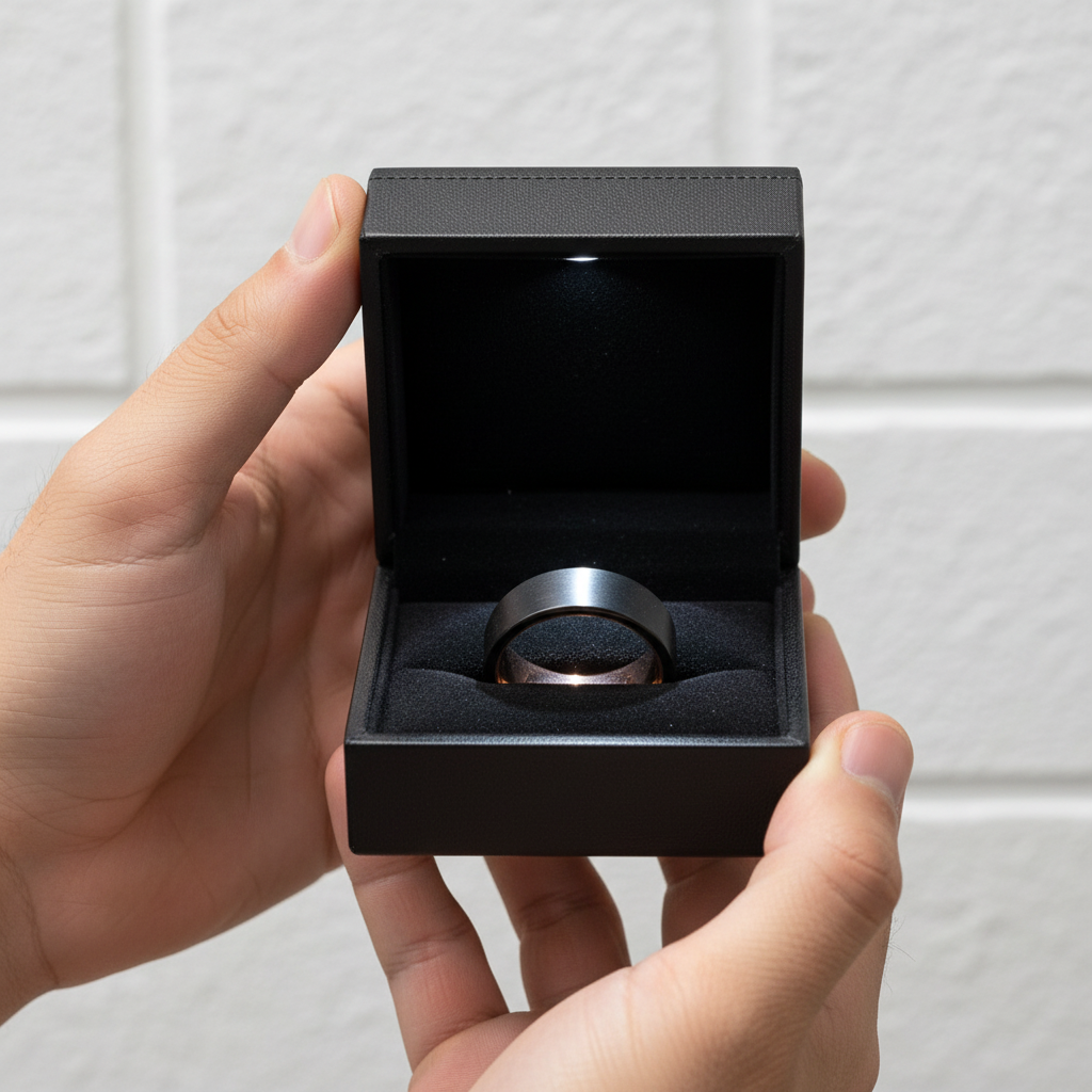 Custom 8mm Black Tungsten Carbide Matte Brushed Wedding Band-Black Diamonds New York