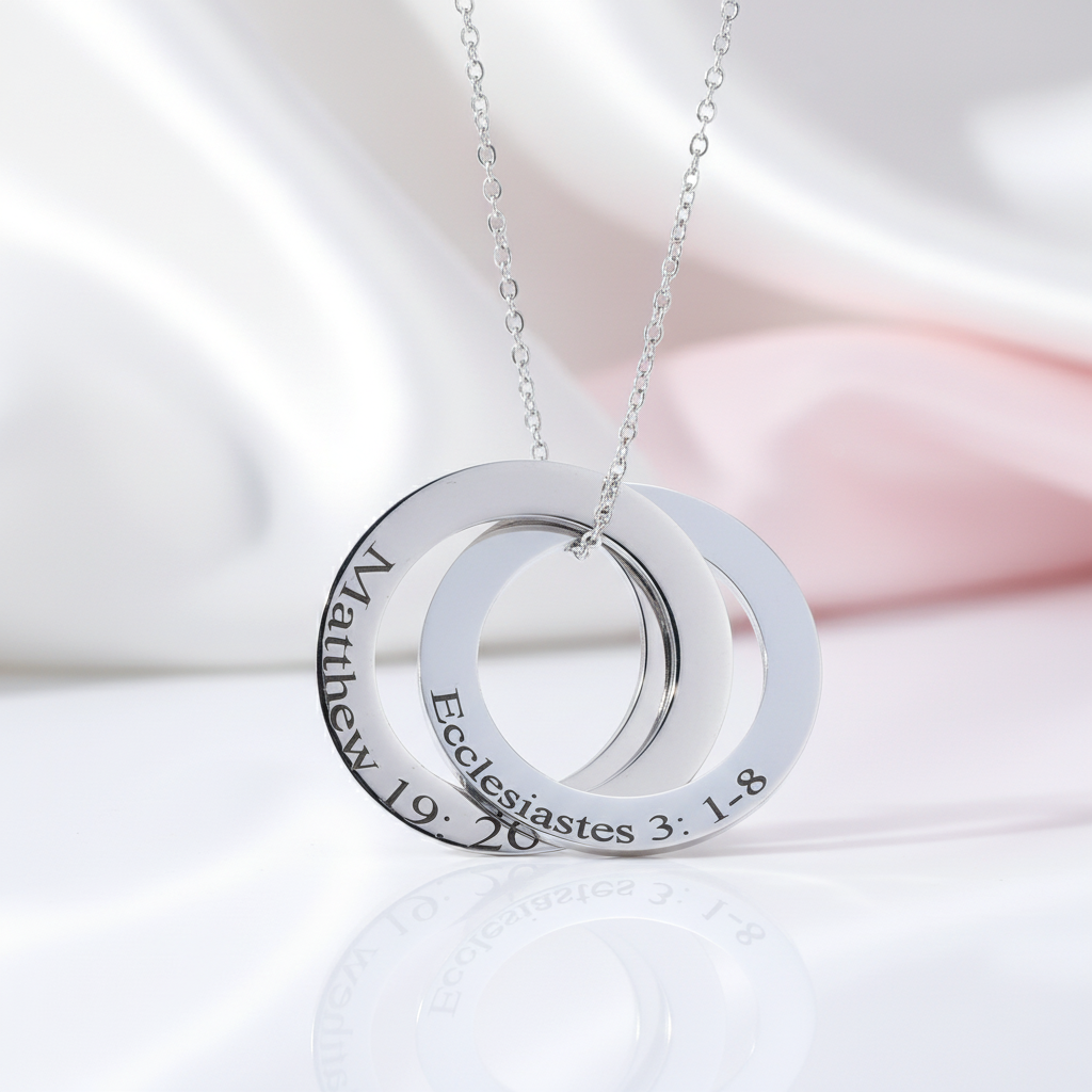 Custom Eternity Family Necklace-Black Diamonds New York