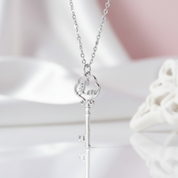 Custom Key Name Necklace-Black Diamonds New York