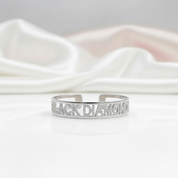 Custom Name Diamond Option Bracelet-Black Diamonds New York